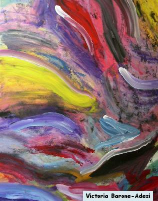 Blue Arrow arte acrilica astratta