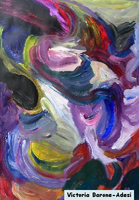 Clown Face acrylic abstract art