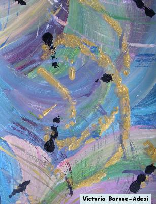 Dog Face arte acrilica astratta