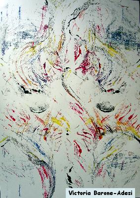 Flowers acrylic abstract art