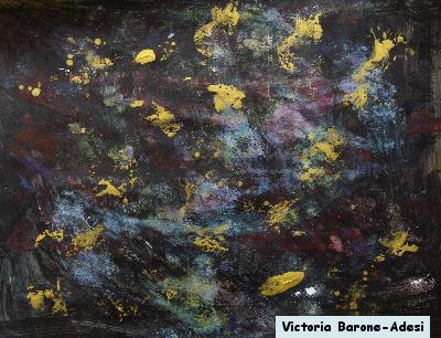 Galaxy acrylic abstract art