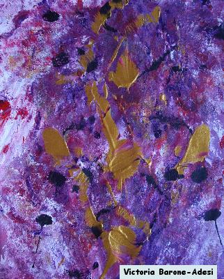 Golden Dance arte acrilica astratta