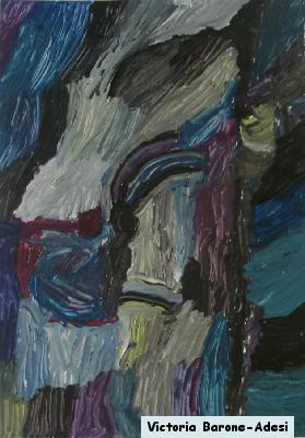 Horse acrylic abstract art