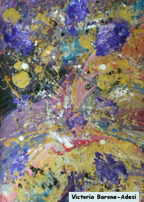 Lion acrylic abstract art