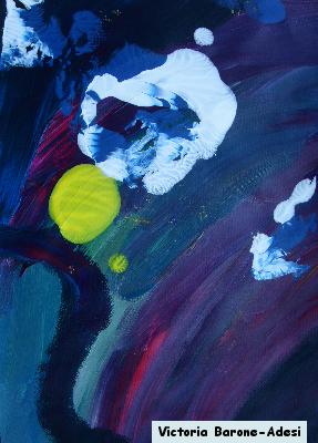 Moon Light acrylic abstract art
