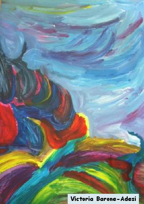 Mountain of Hope acrylic abstract art