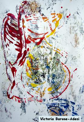 Mouse Ribs acrylic abstract art