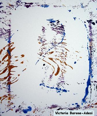 Silver Snow acrylic abstract art