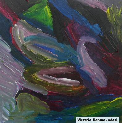 Swan acrylic abstract art