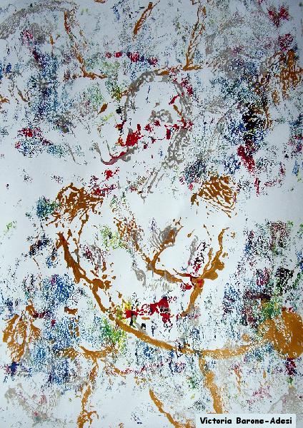 Brave Bird acrylic abstract art