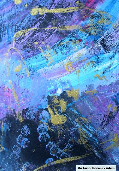 Bubbles acrylic abstract art