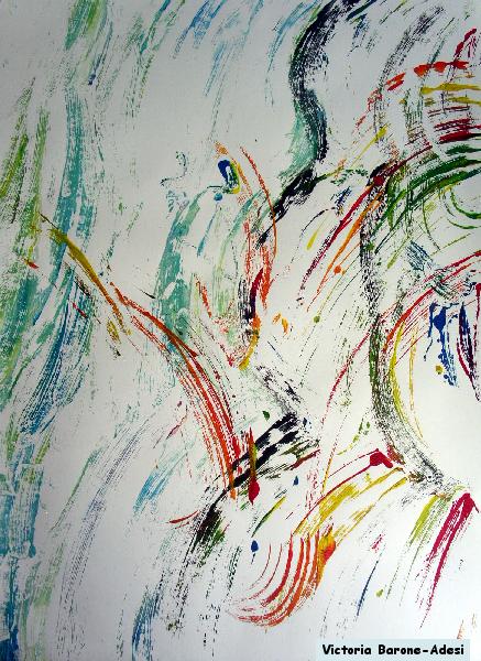 Colored Flame arte acrilica astratta