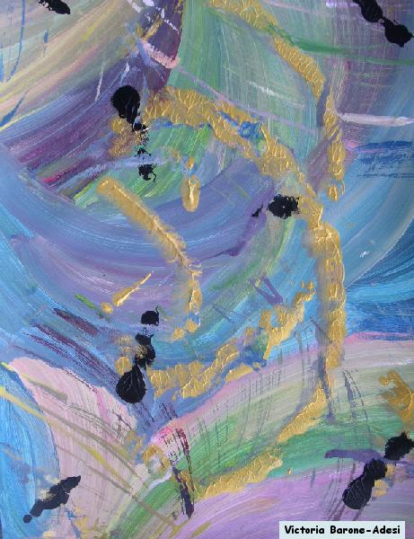 Dog Face arte acrilica astratta