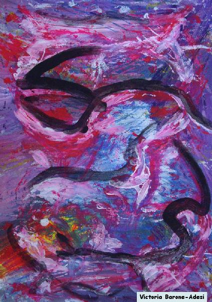 Dreamer acrylic abstract art