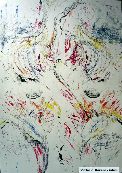 Flowers arte acrilica astratta