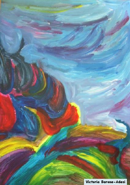 Mountain of Hope acrylic abstract art