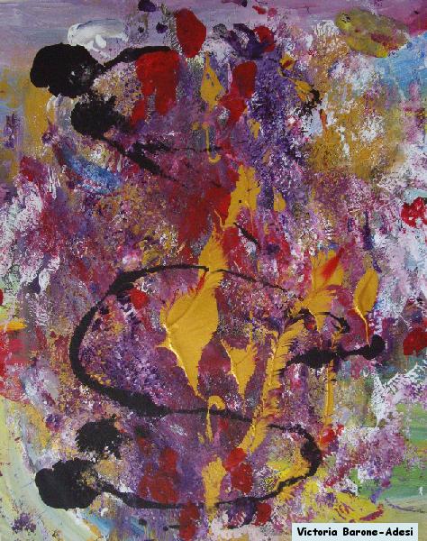 Music acrylic abstract art