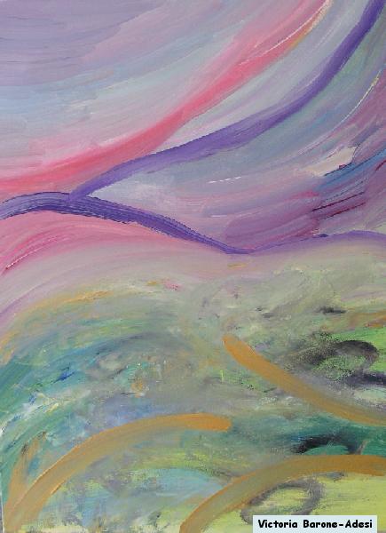 Northern Lights arte acrilica astratta