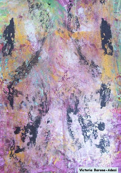 Smear arte acrilica astratta