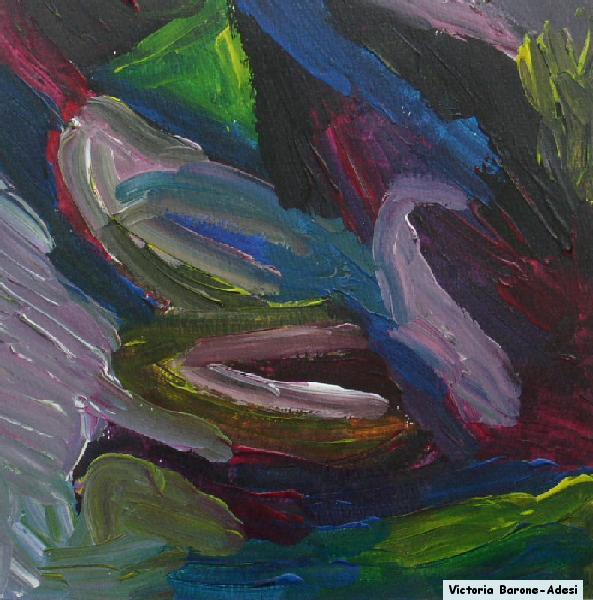 Swan arte acrilica astratta