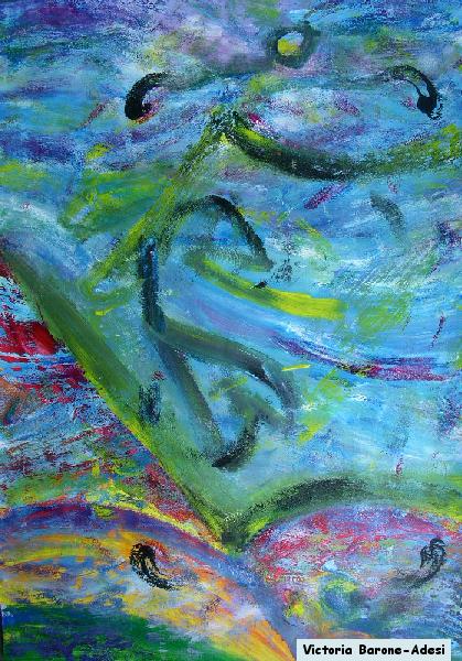 Wind Storm arte acrilica astratta