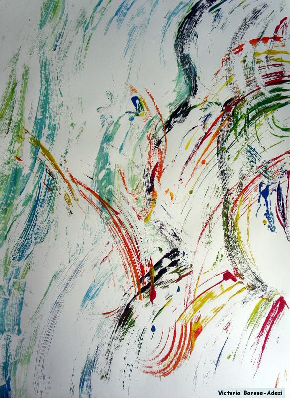 Colored Flame arte acrilica astratta