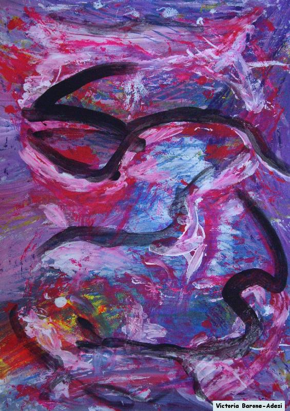 Dreamer acrylic abstract art