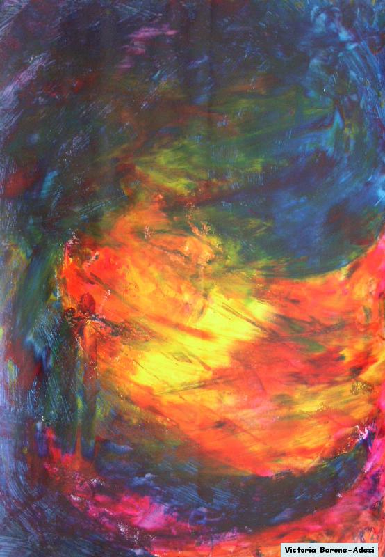 Fire arte acrilica astratta