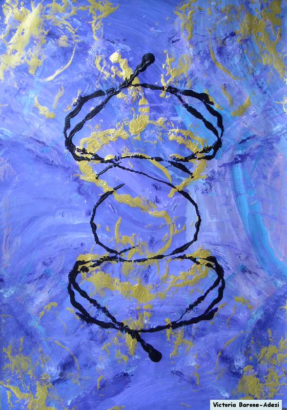 Genie acrylic abstract art