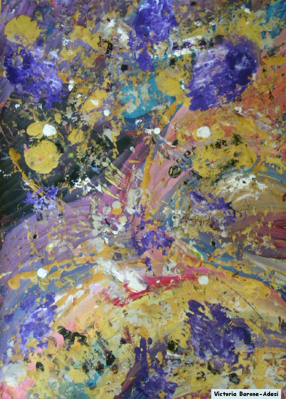 Lion acrylic abstract art