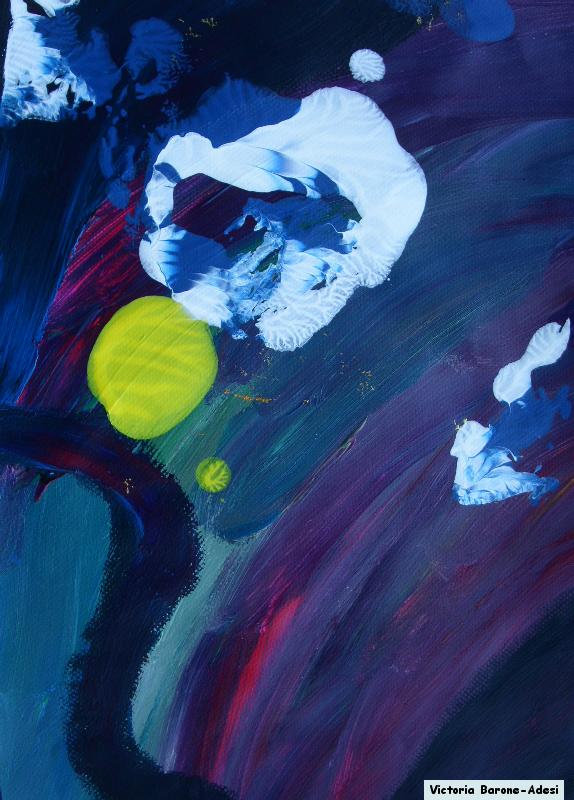 Moon Light acrylic abstract art