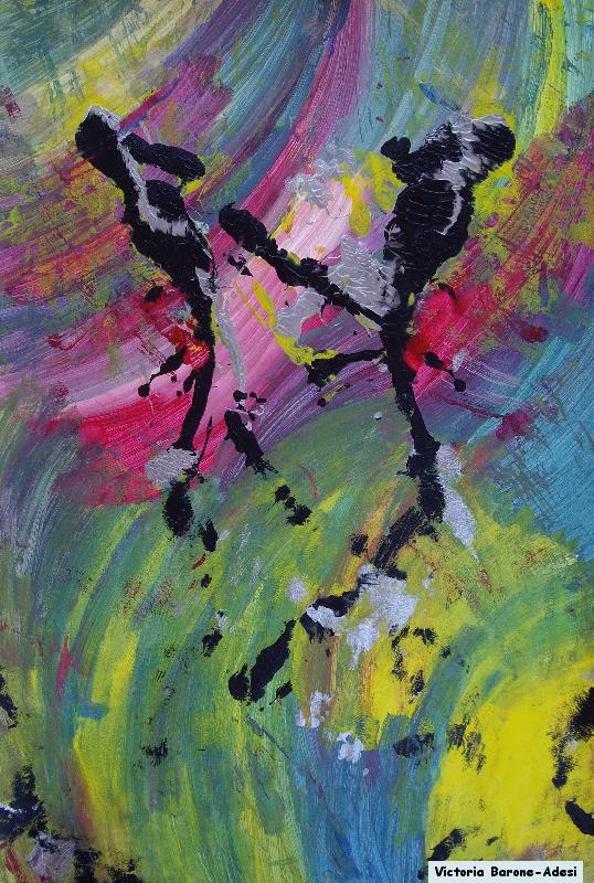 Mother Nature arte acrilica astratta