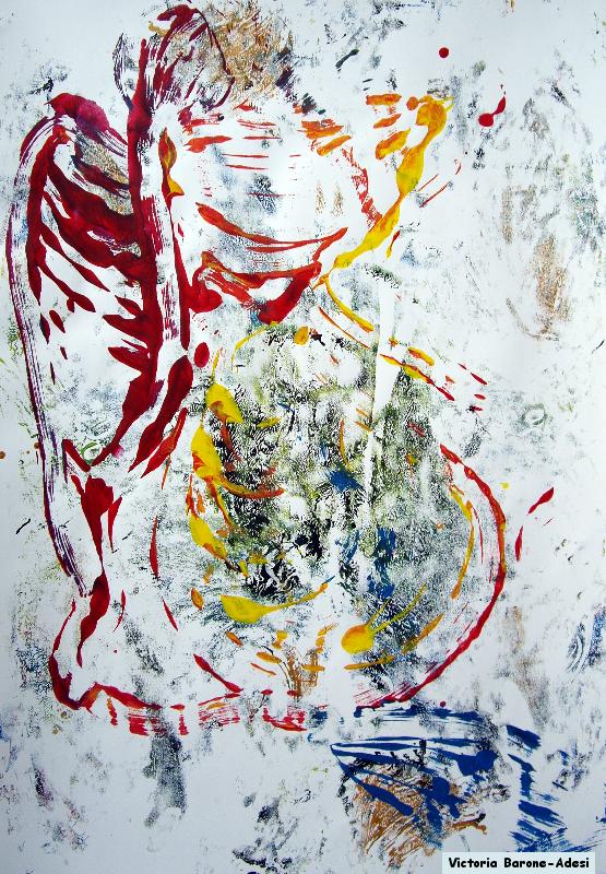 Mouse Ribs acrylic abstract art