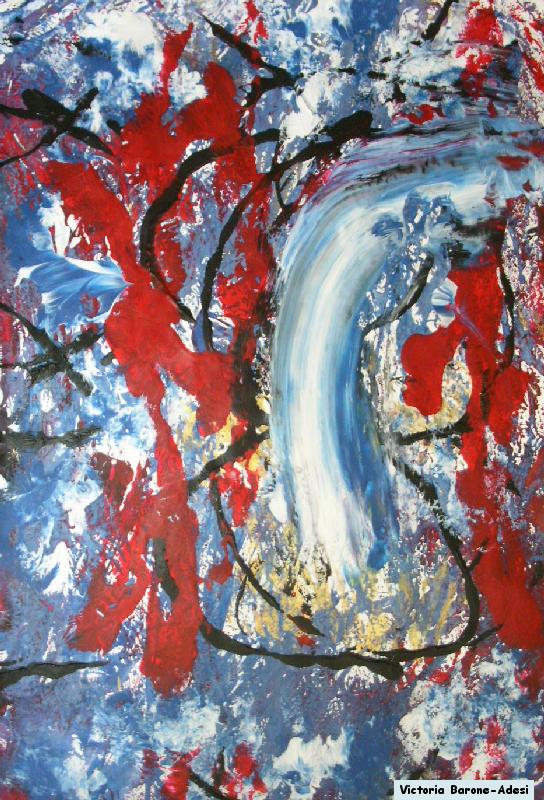 Oh Canada acrylic abstract art