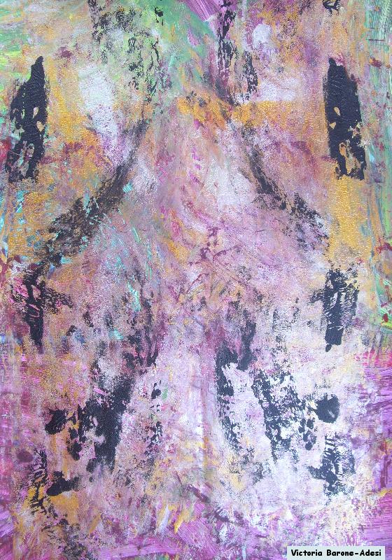 Smear arte acrilica astratta