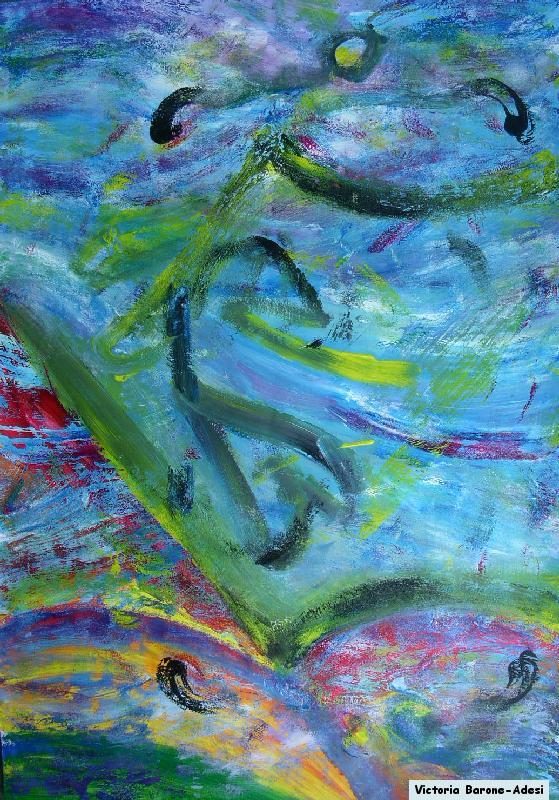 Wind Storm arte acrilica astratta