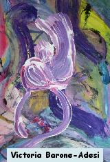 Angel arte acrilica astratta