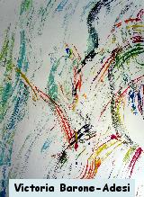 Colored Flame acrylic abstract art