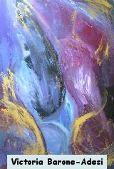 Comet arte acrilica astratta