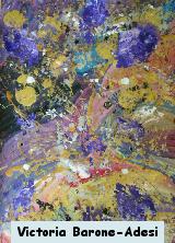 Lion arte acrilica astratta