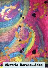 Pig Spirit acrylic abstract art