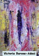 Purple Person arte acrilica astratta