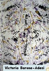 Purple Streaks acrylic abstract art